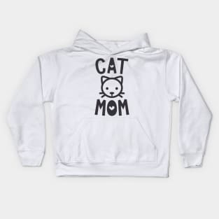 Cute Cat Mom Kids Hoodie